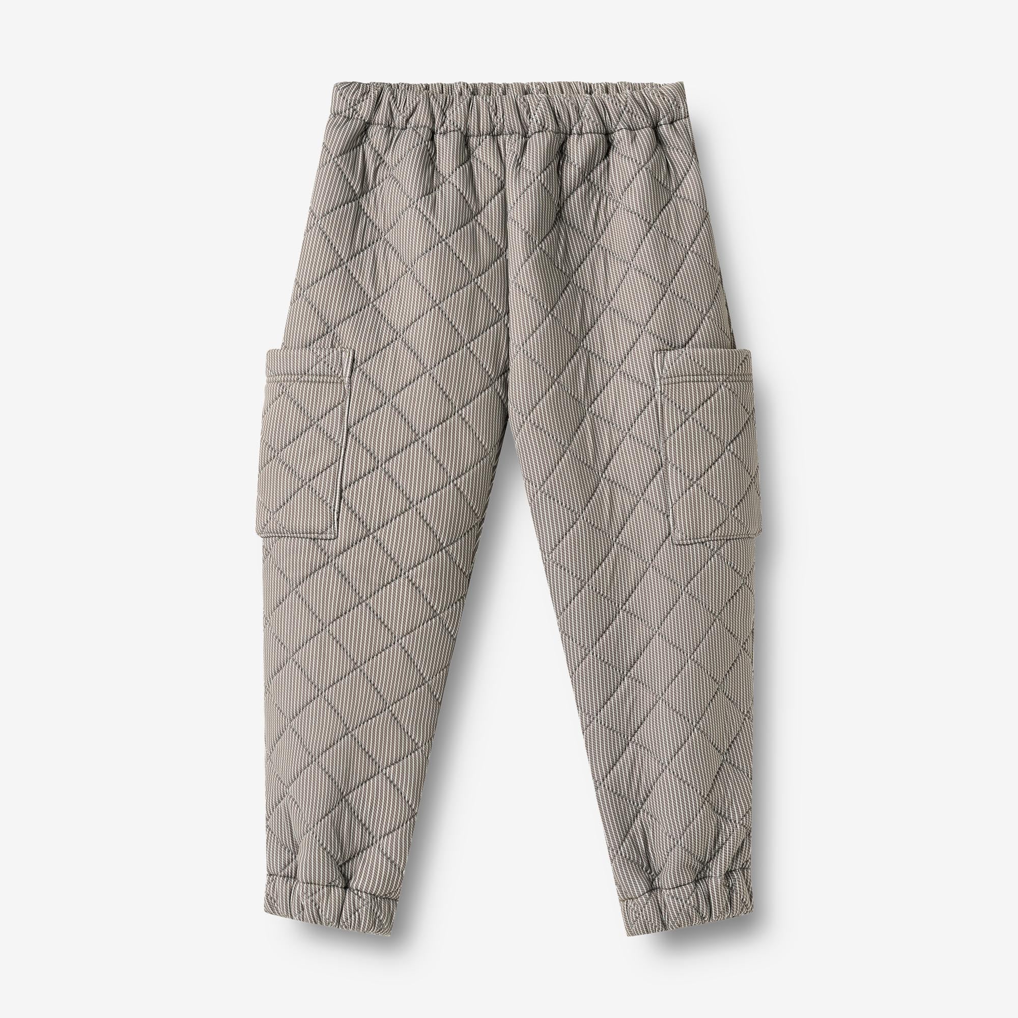 wheat-outerwear-thermo-cargo-pants-nane-hose-brown-stripe-recycelt image 1