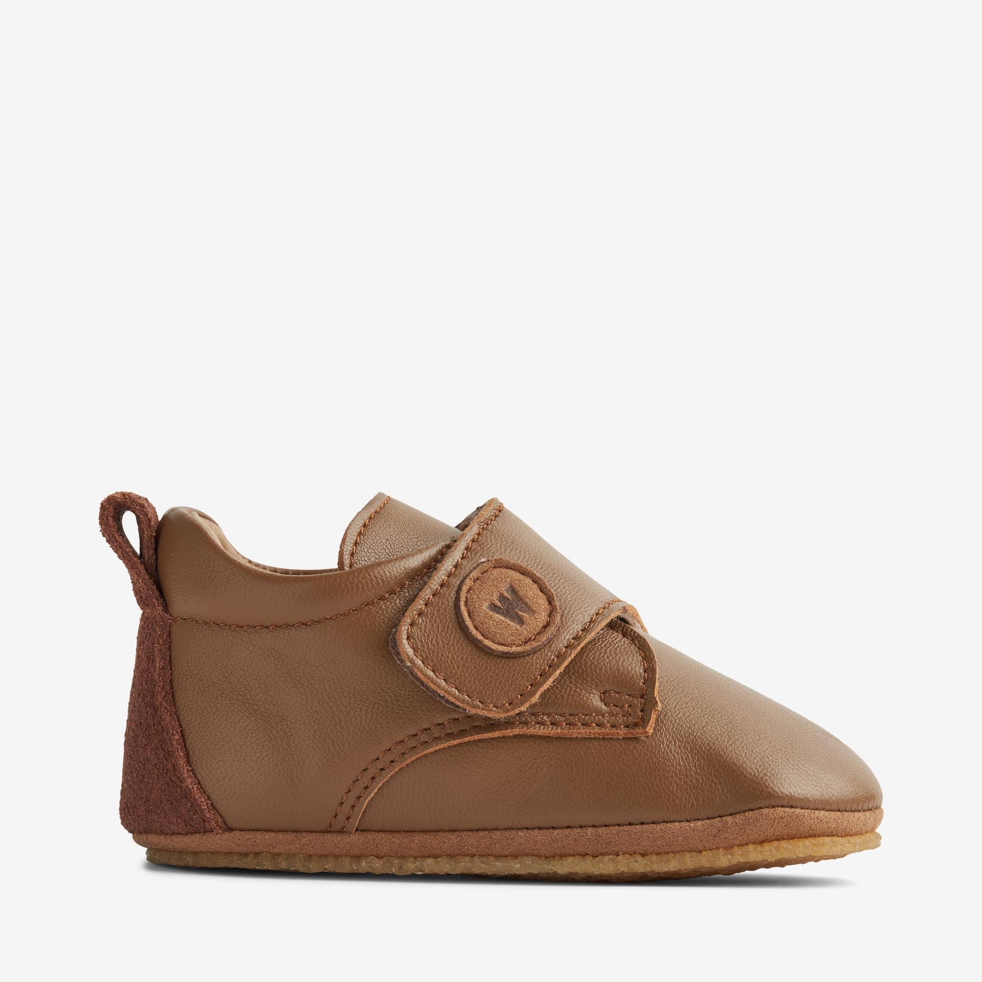 wheat-dakota-hausschuhe-cognac-leder-klett image 3