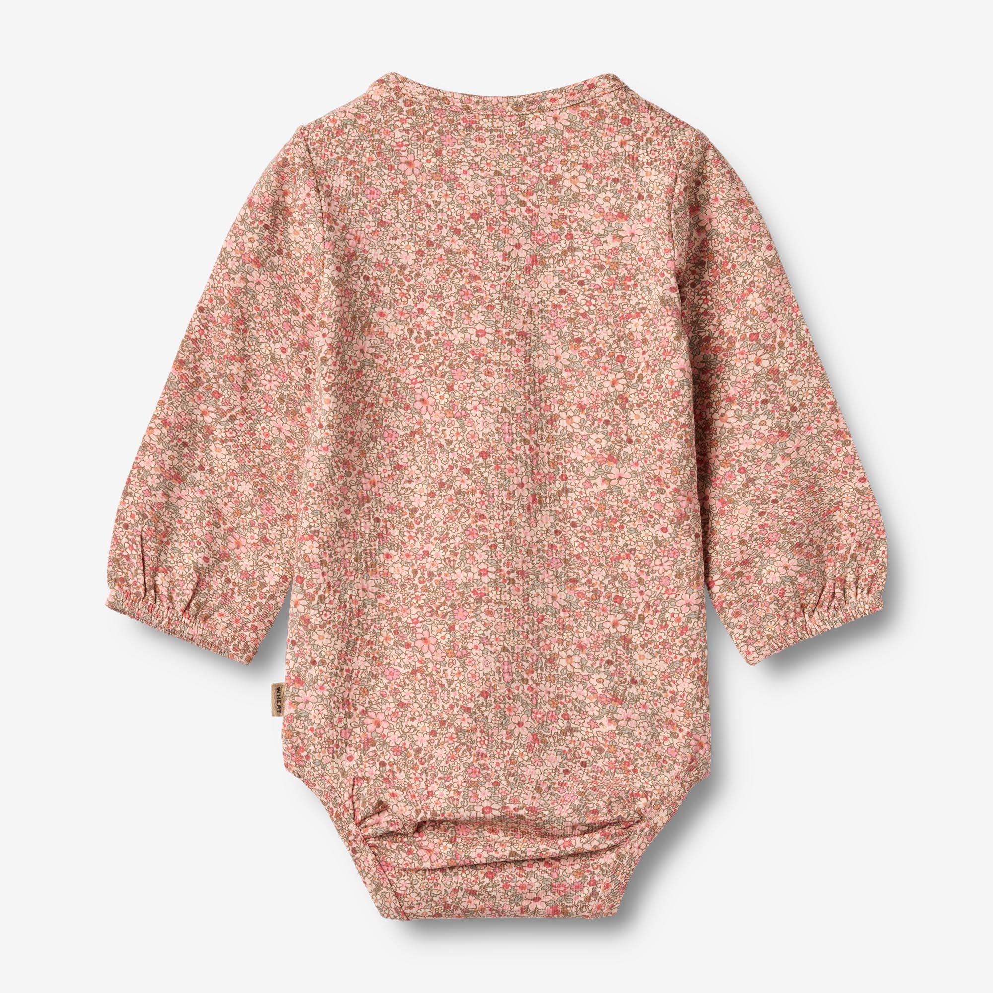 wheat-elmine-body-langarm-babybody-rose-dust-flower-meadow-bio image 2