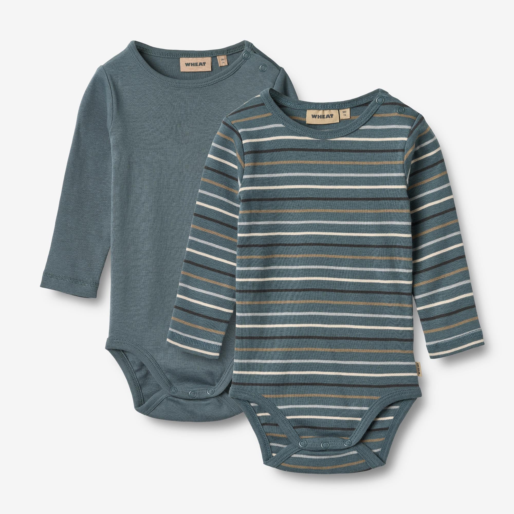 wheat-freddie-body-langarmbody-blue-multi-stripe-bio-2er image 2