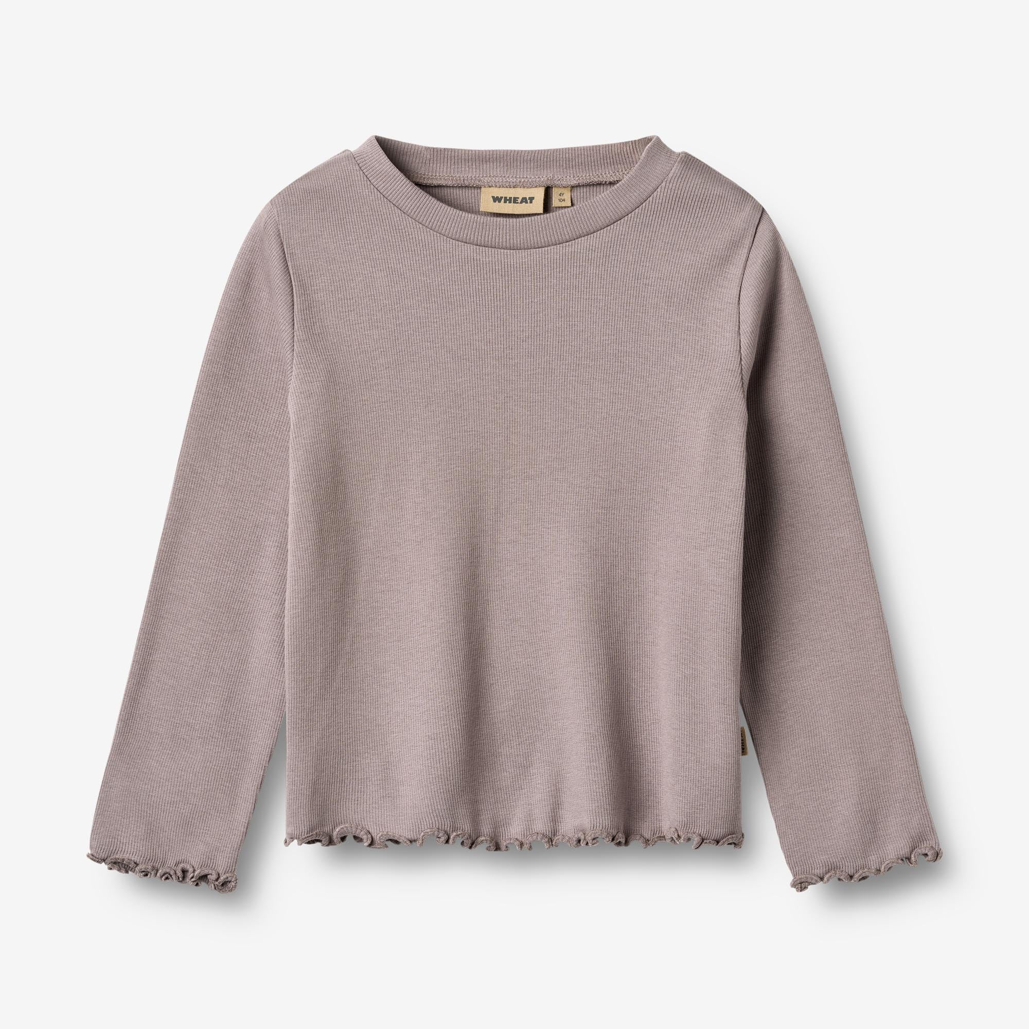 wheat-else-langarmshirt-dusty-purple-kinder-shirt-modal image 1