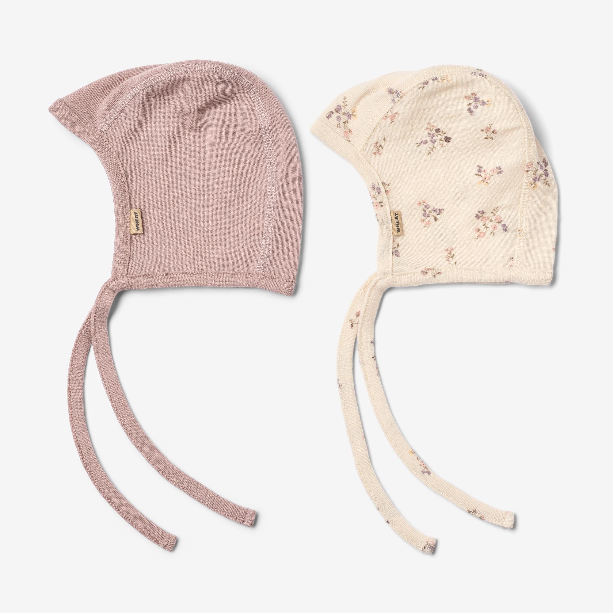 wheat-billie-woll-bonnet-eggshell-flowers-merino image 1