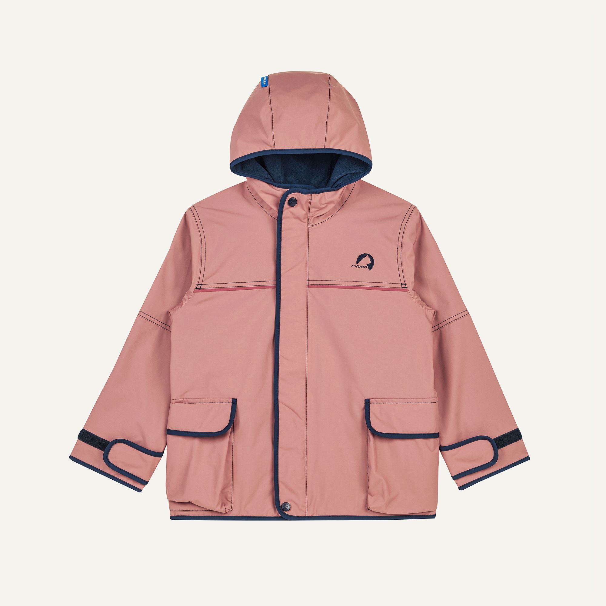 finkid-husky-tuulis-eko-parka-navy-dove-110-120-recycling image 7