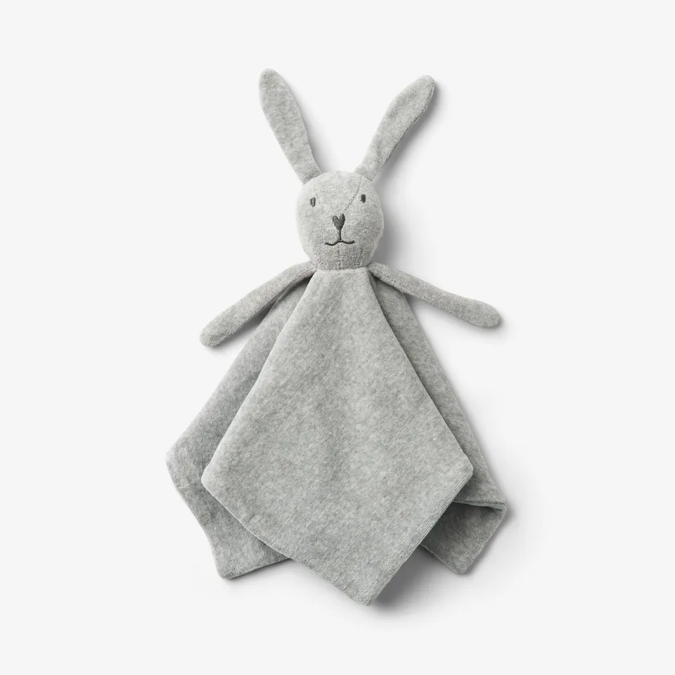 wheat-bunny-schmusetuch-melange-grey-bio-baumwolle image 1