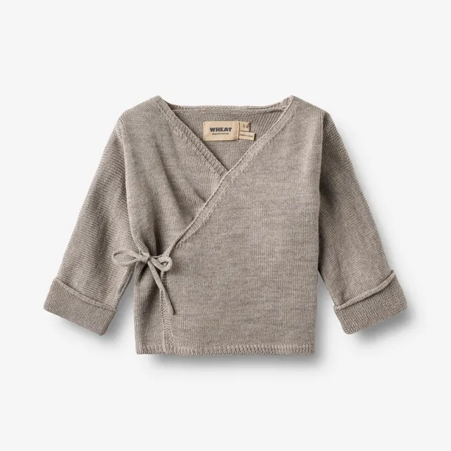 wheat-cleo-wickeljacke-grey-moon-baby-merino-wolle image 1