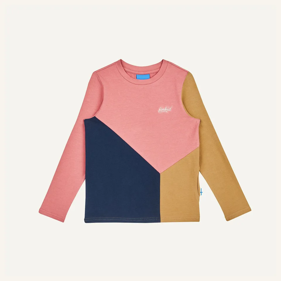 finkid-husky-rannikko-longsleeve-chili-golden-yellow-lsf-30 image 1