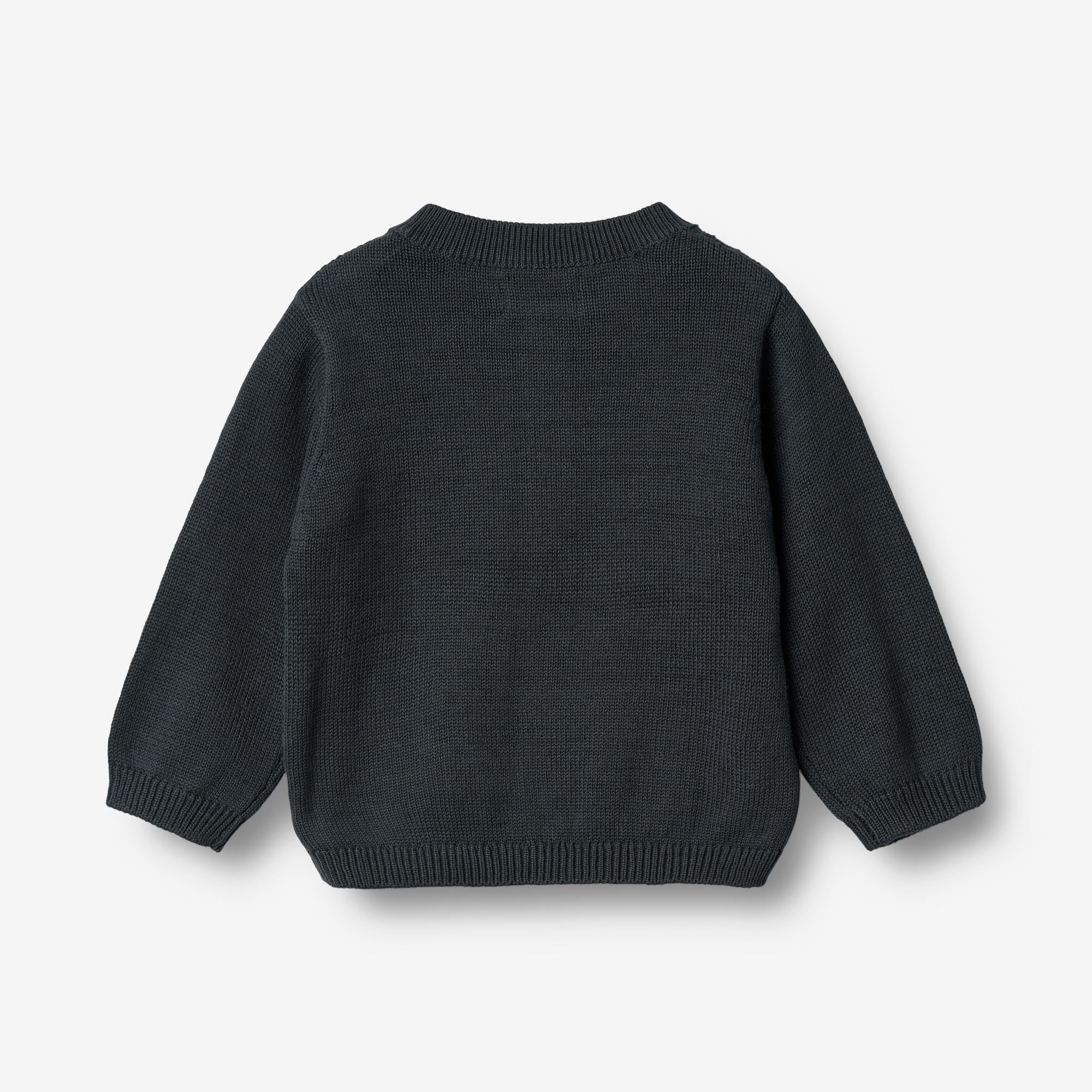 wheat-bj-rn-strickjacke-baby-navy-bio-baumwolle image 2