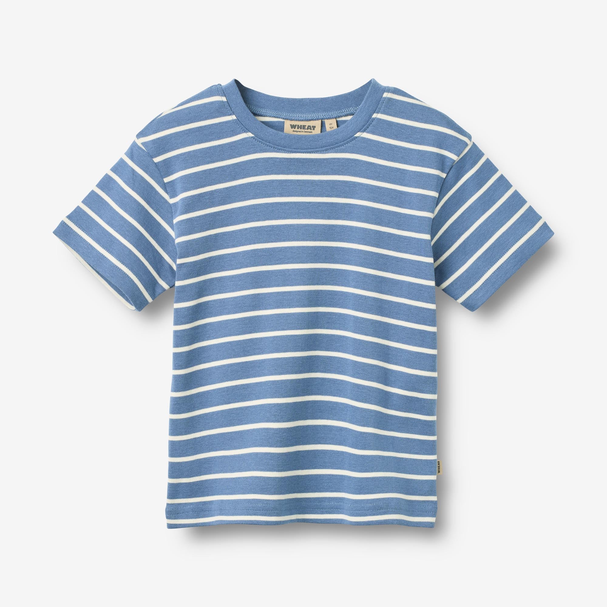 wheat-fabian-t-shirt-blue-stripe-aus-bio-baumwolle image 1