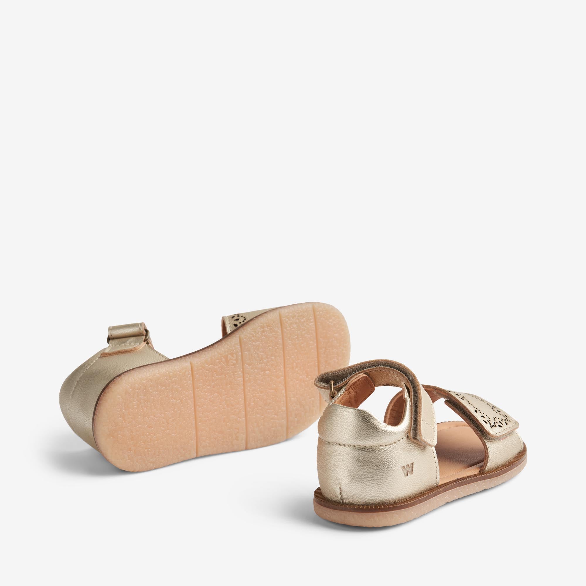wheat-molli-sandale-light-gold-ledersandale-klett image 2