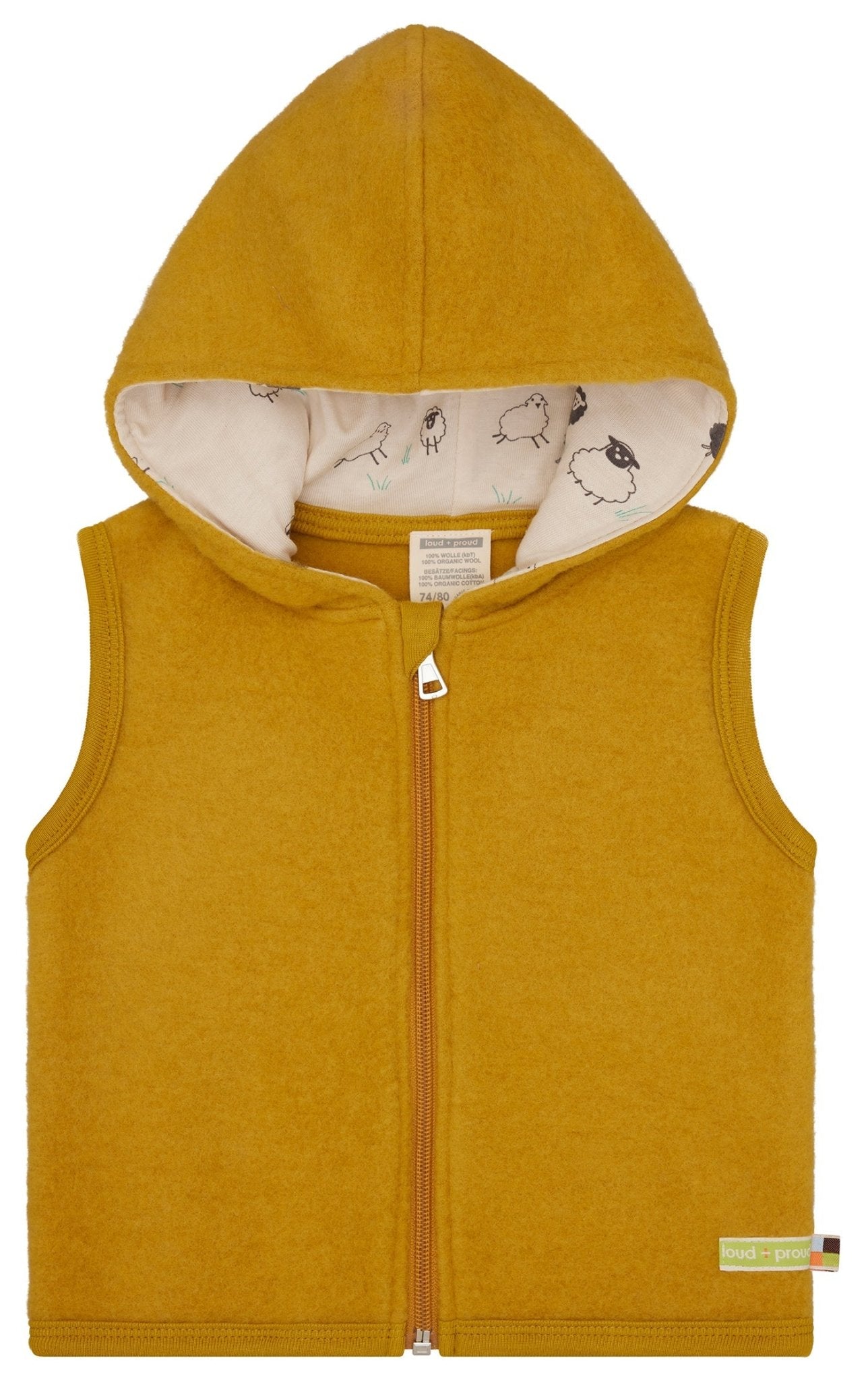loud-proud-classics-weste-merino-wollfleece-curry image 1