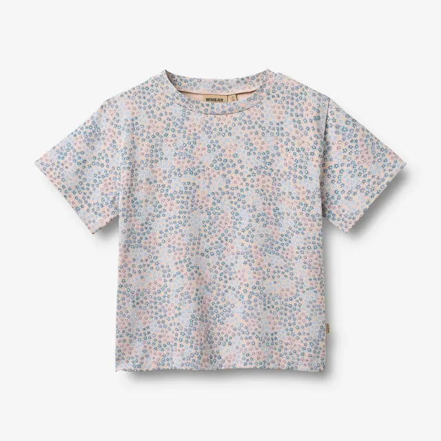 wheat-ella-t-shirt-powder-blue-flowers-m-dchen-kurzarm image 1
