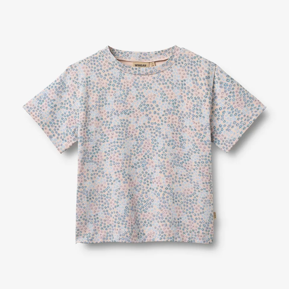 wheat-ella-t-shirt-powder-blue-flowers-m-dchen-kurzarm image 1