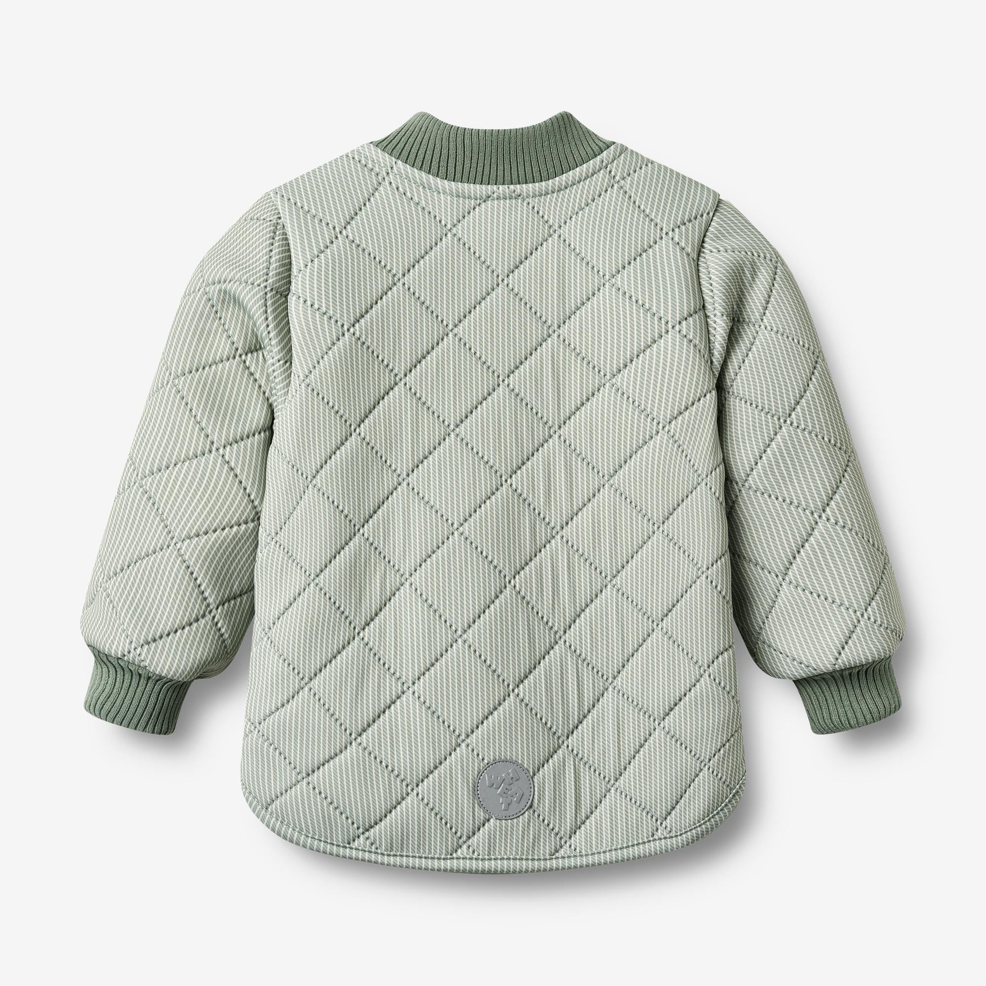 wheat-loui-baby-thermojacke-green-stripe-recycelt image 3