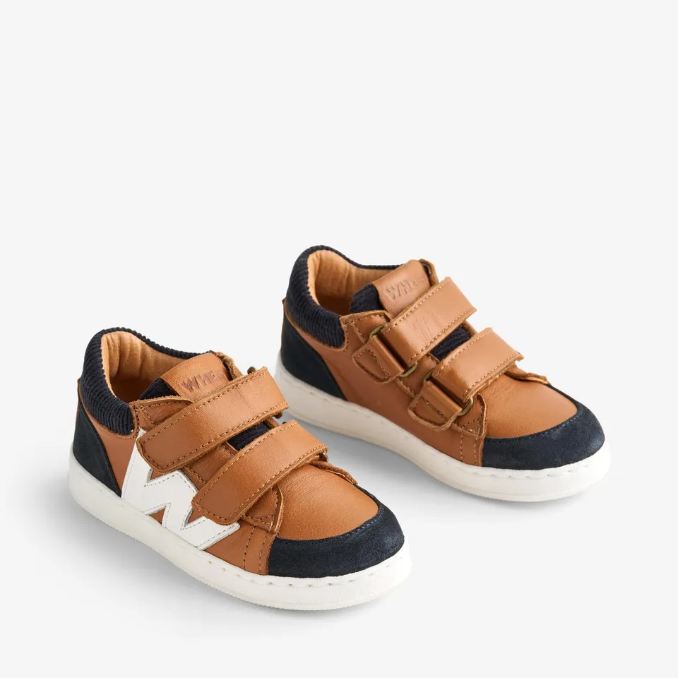 wheat-walther-sneaker-cognac-kinder-herbstschuh image 1