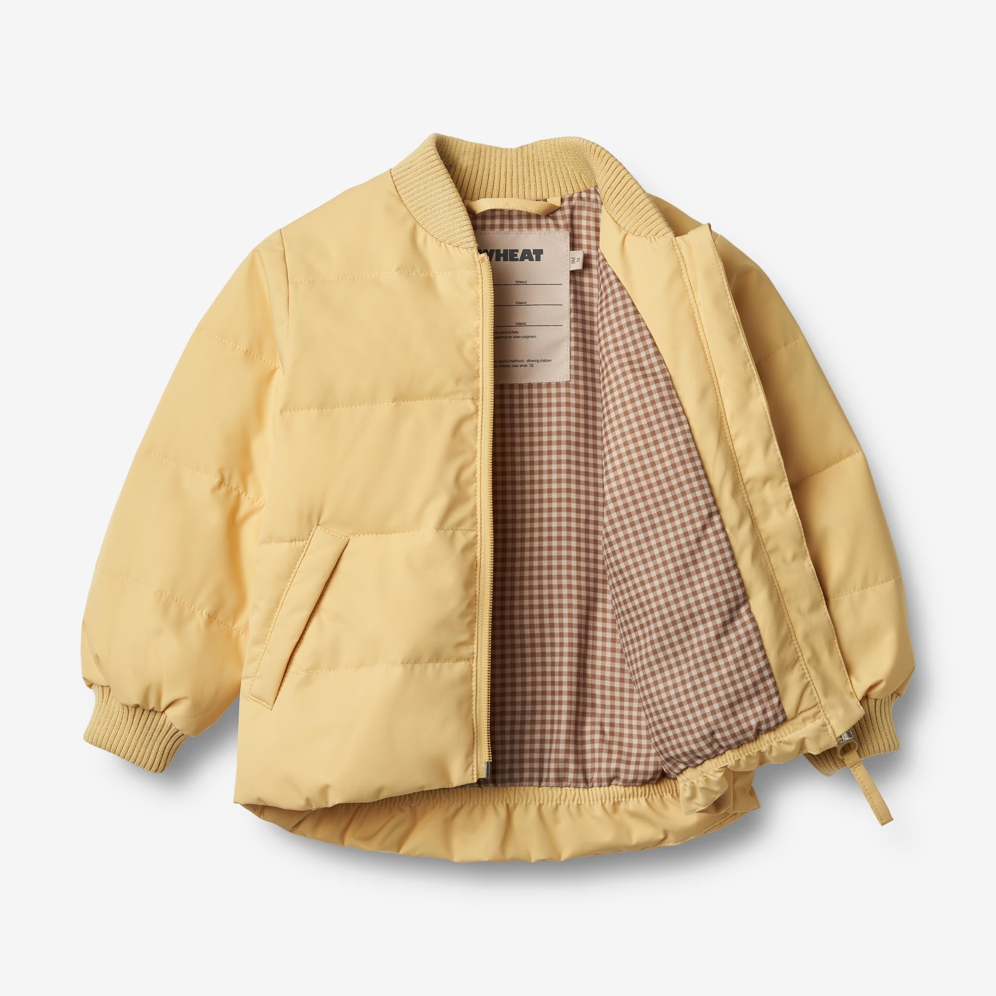 wheat-malo-pufferjacke-recycling-baby-gelb image 3