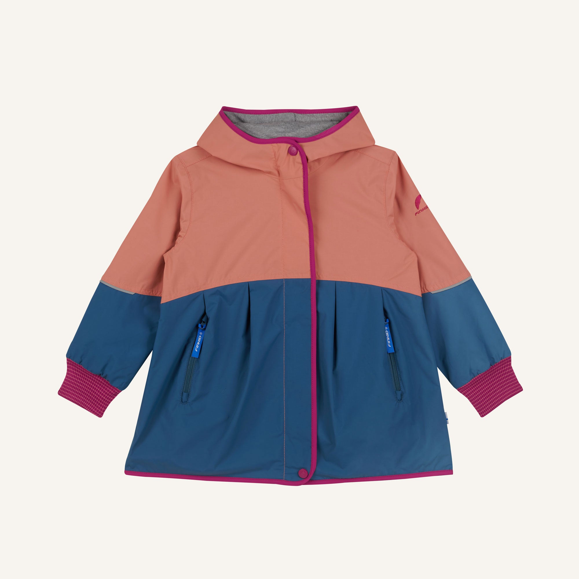 finkid-husky-aina-move-regenjacke-terra-cotta-wasserfest image 6