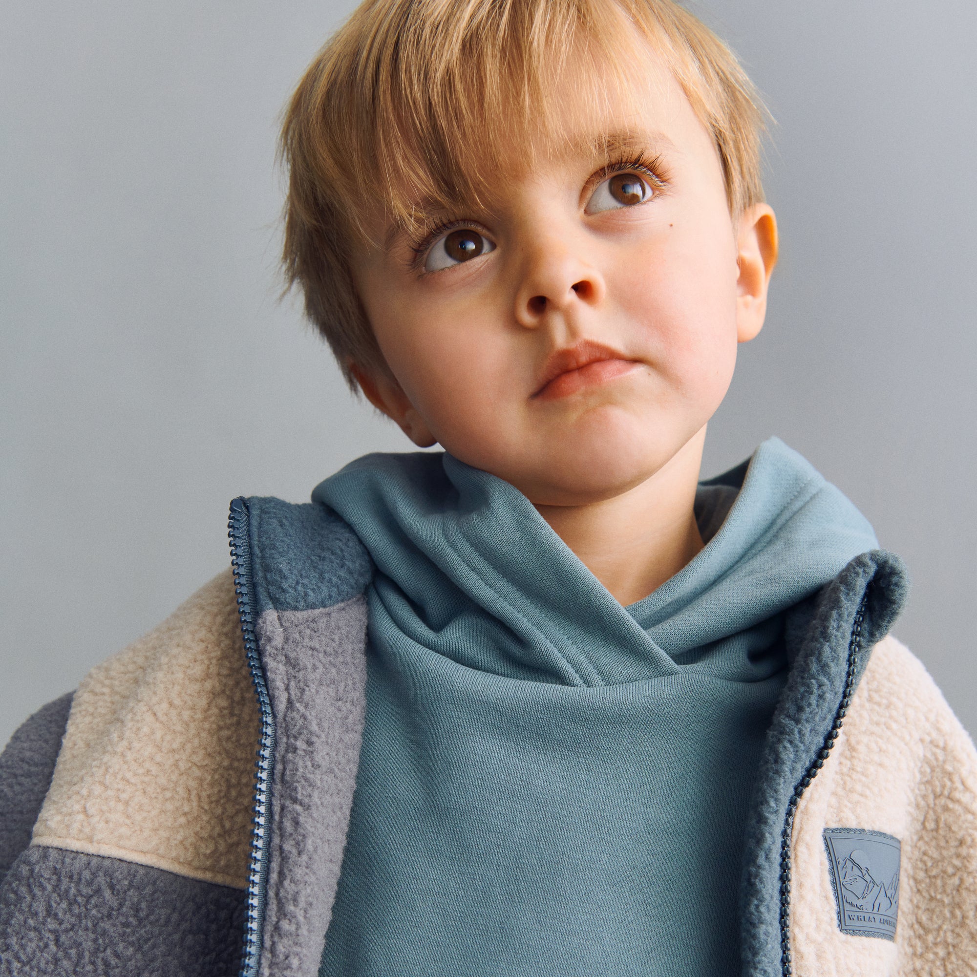 wheat-adrian-fleecejacke-flint-fleece-kinder-recycelt image 2