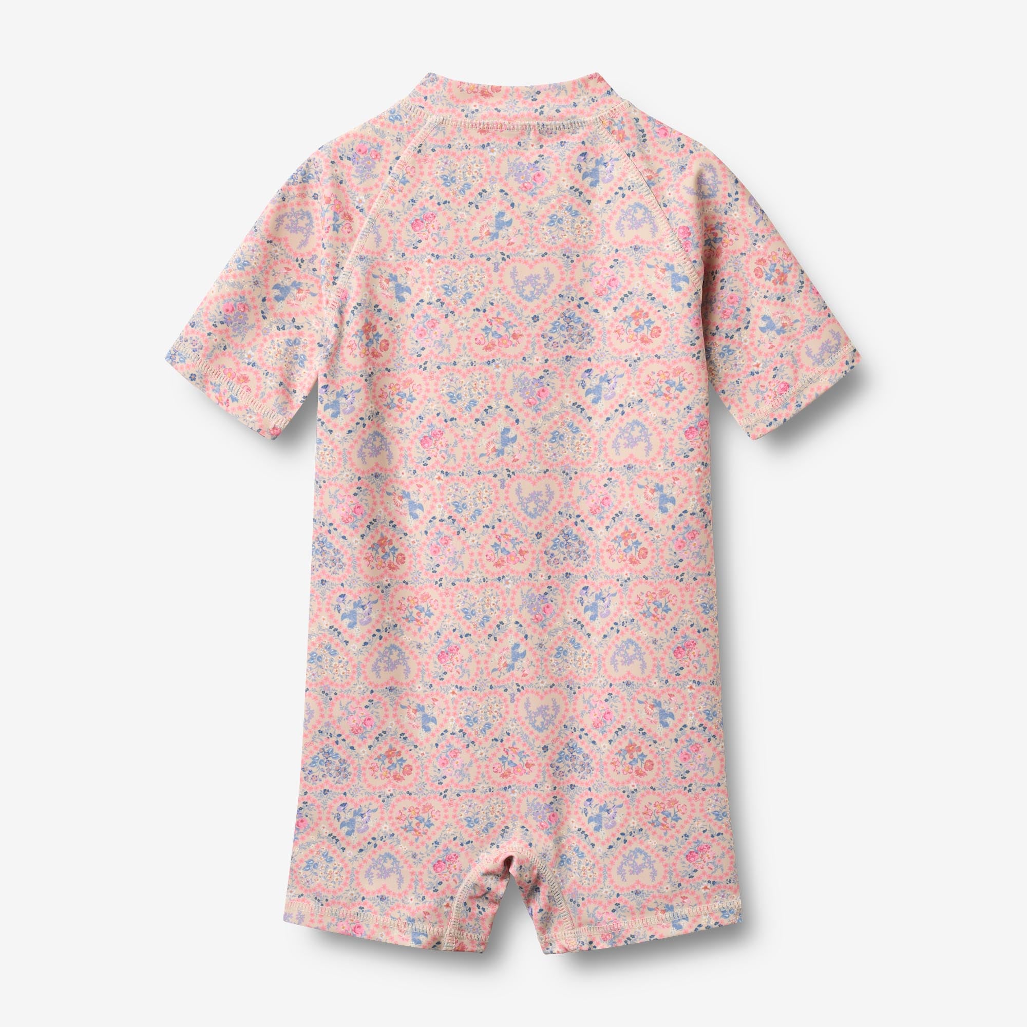 wheat-cas-badeanzug-pink-heart-flowers-uv-schutz image 2
