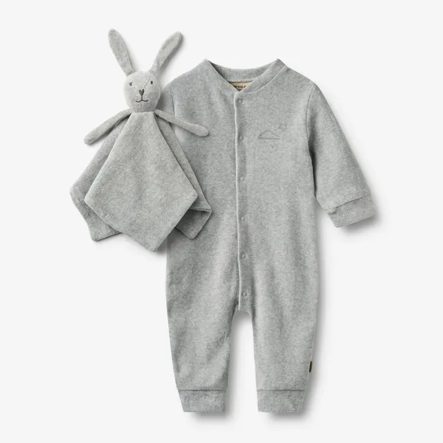 wheat-robin-baby-set-geschenkbox-melange-grey-velours image 1