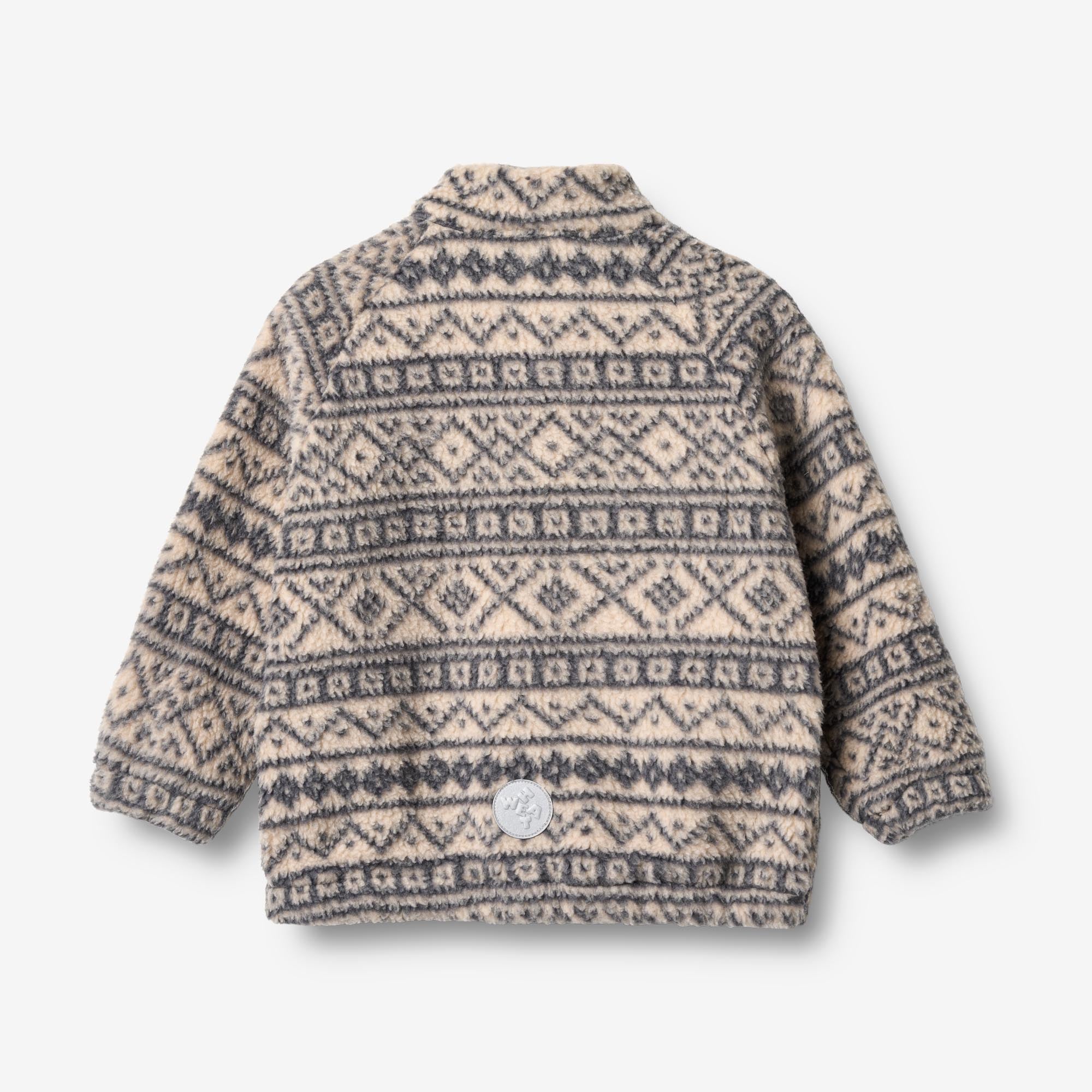 wheat-outerwear-moon-fleece-anorak-warm-sand-jaquard-kinder image 2