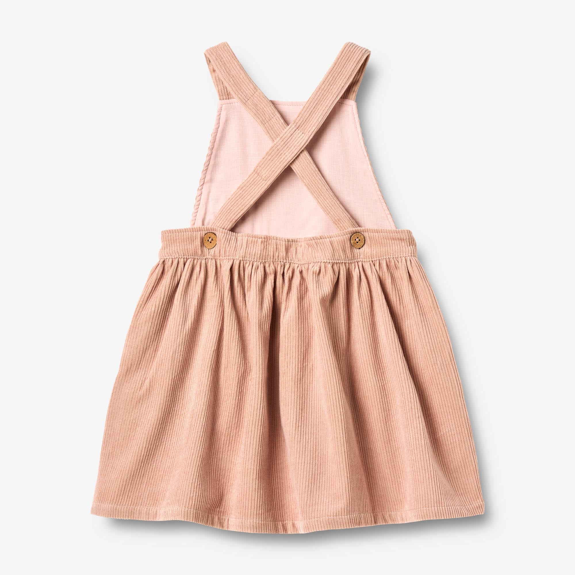 wheat-agnes-latzkleid-rose-powder-bio-baumwolle-cord image 3