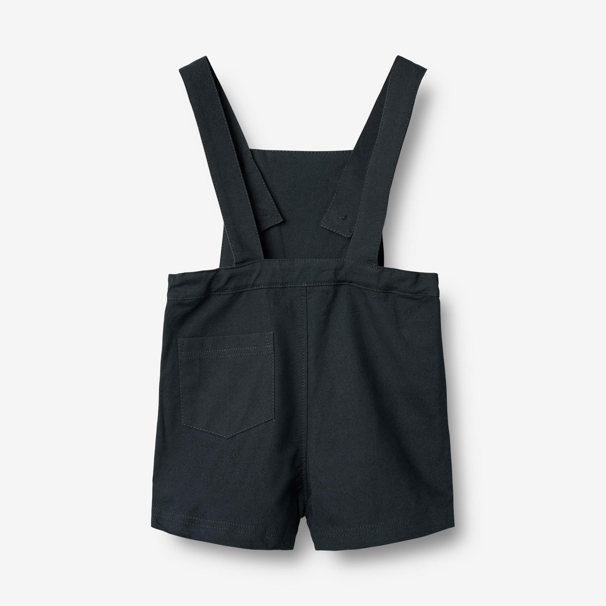 wheat-erik-overall-navy-baby-latzhose-kurz-bio-baumwolle image 2