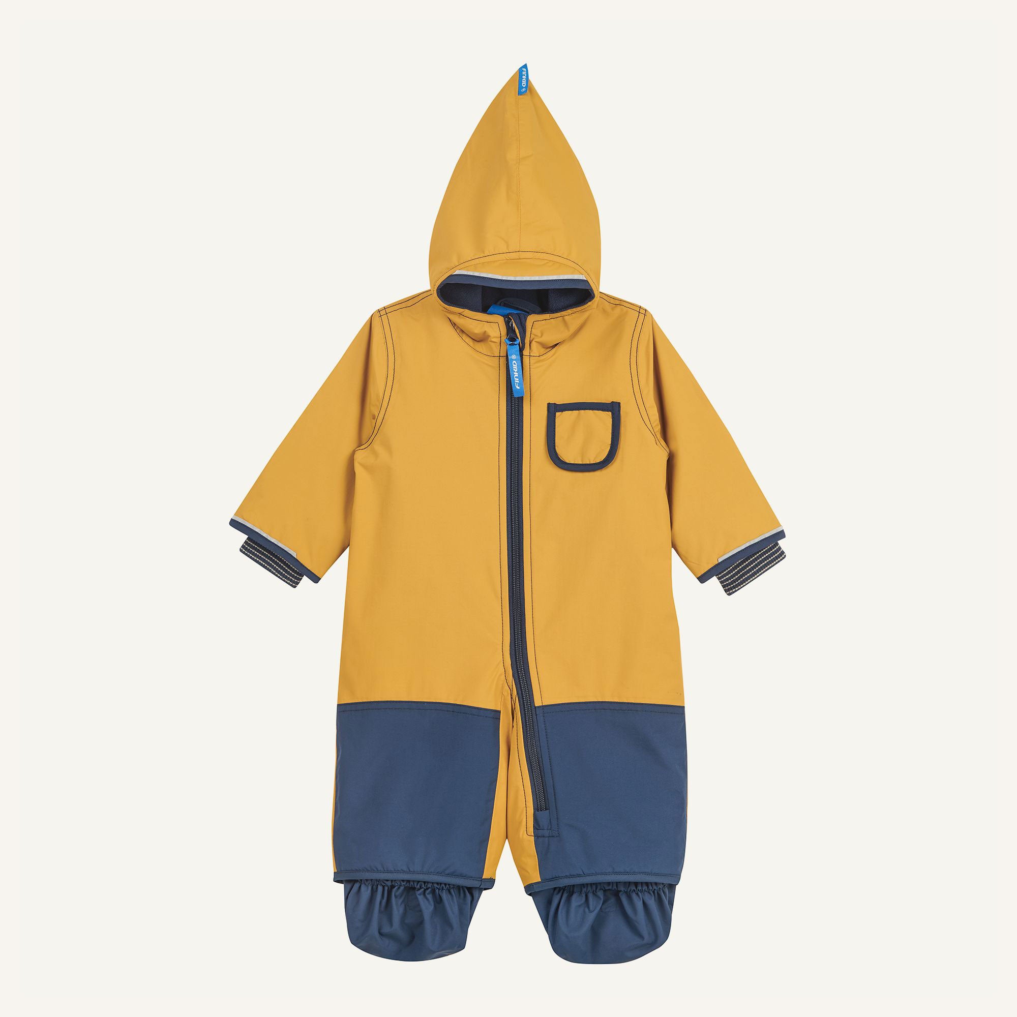 finkid-husky-pikku-winter-eko-schneeanzug-golden-yellow-navy-80-90 image 5