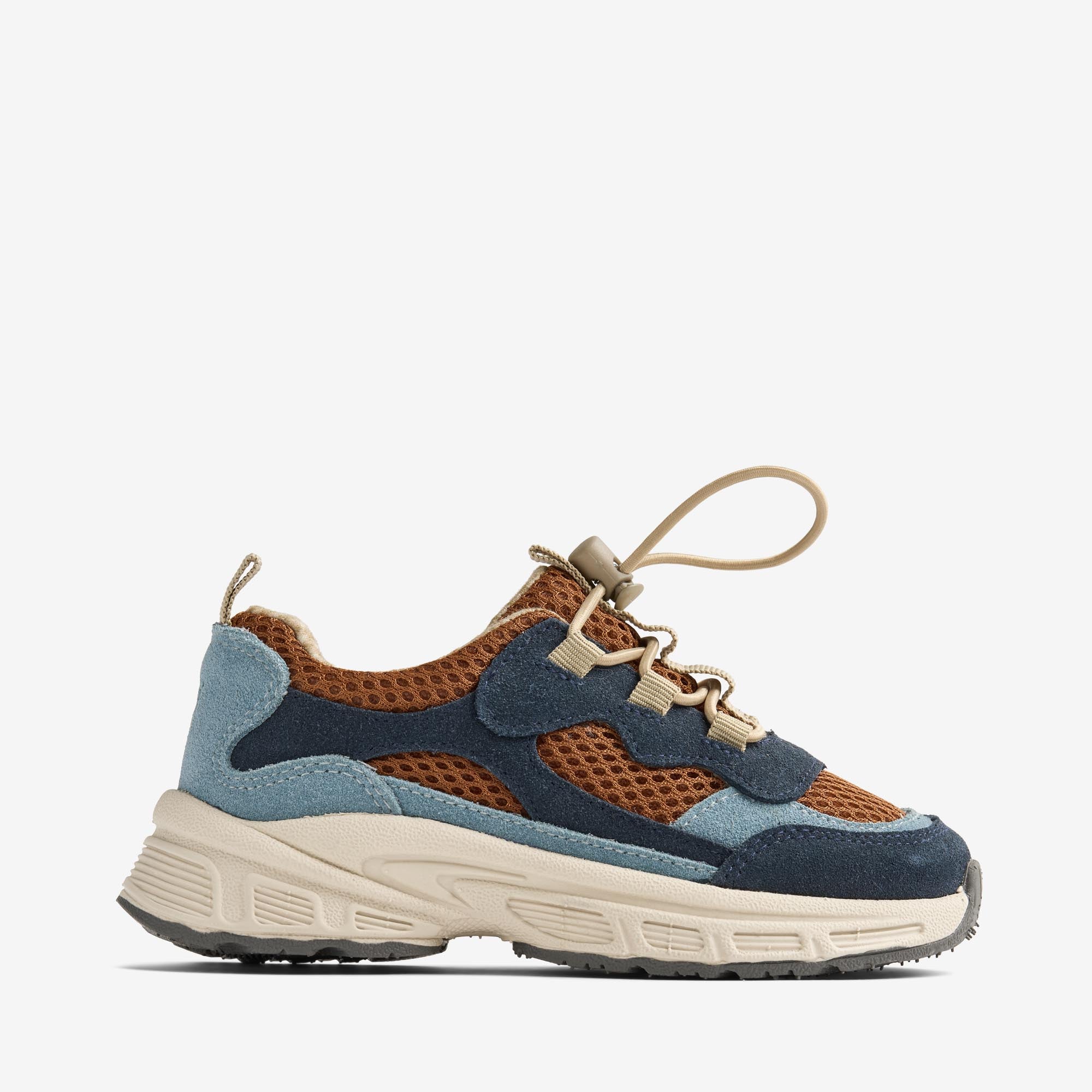 wheat-arthur-sneaker-kinder-navy-mesh-leder image 4
