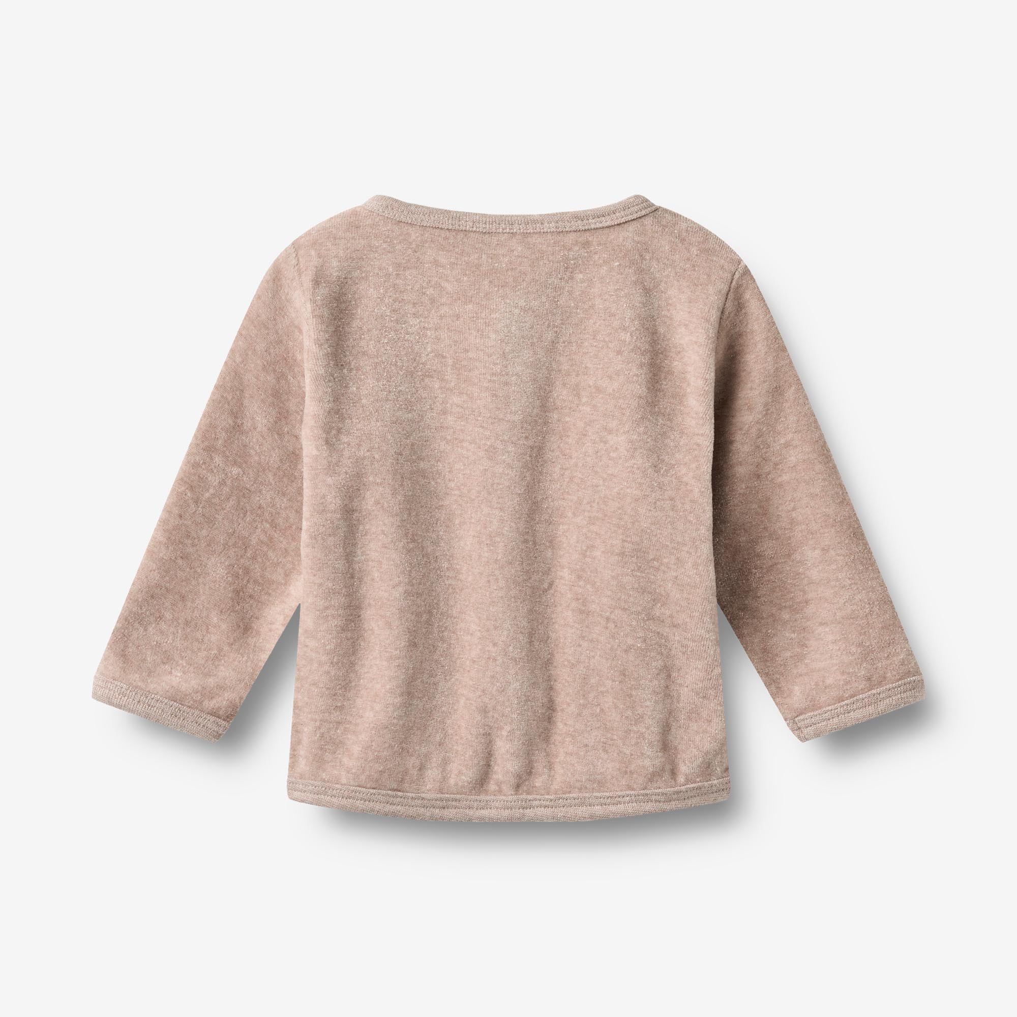wheat-toto-sky-sweat-cardigan-baby-melange-rose-bio-baumwolle image 2