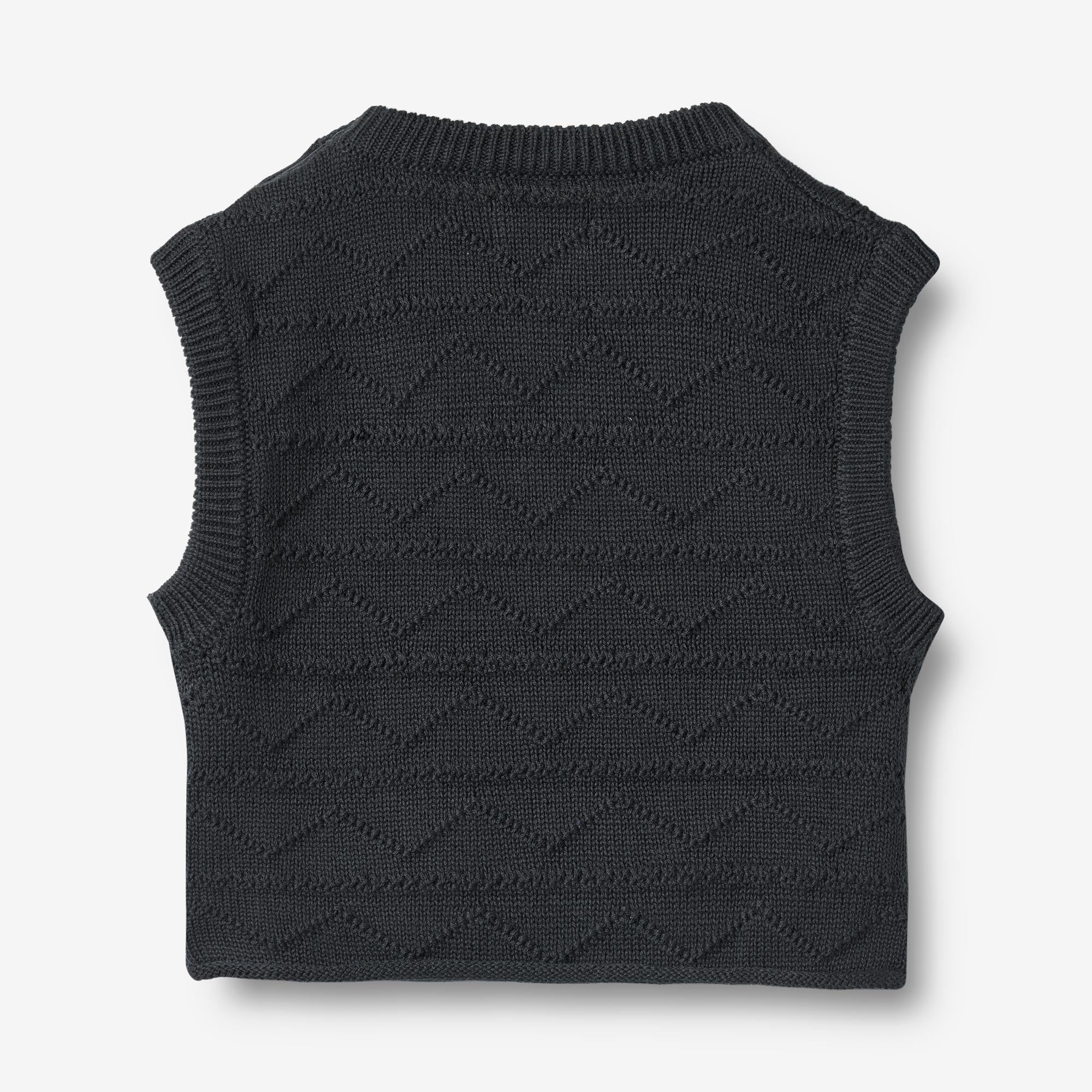 wheat-bobby-strickweste-navy-bio-baumwolle-baby image 3