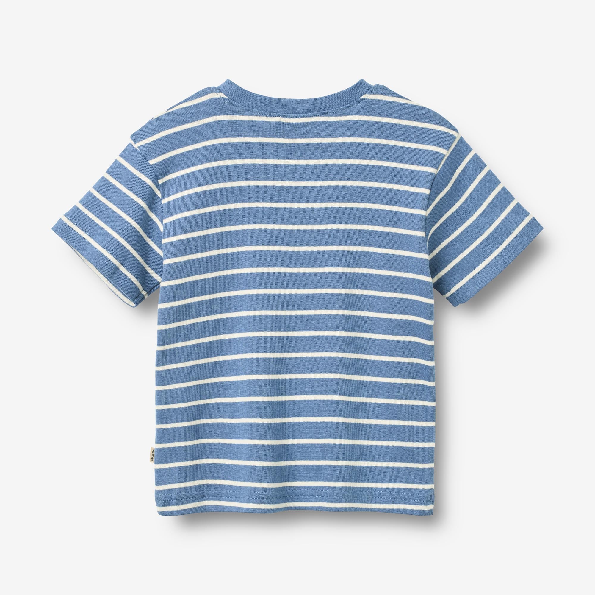 wheat-fabian-t-shirt-blue-stripe-aus-bio-baumwolle image 2