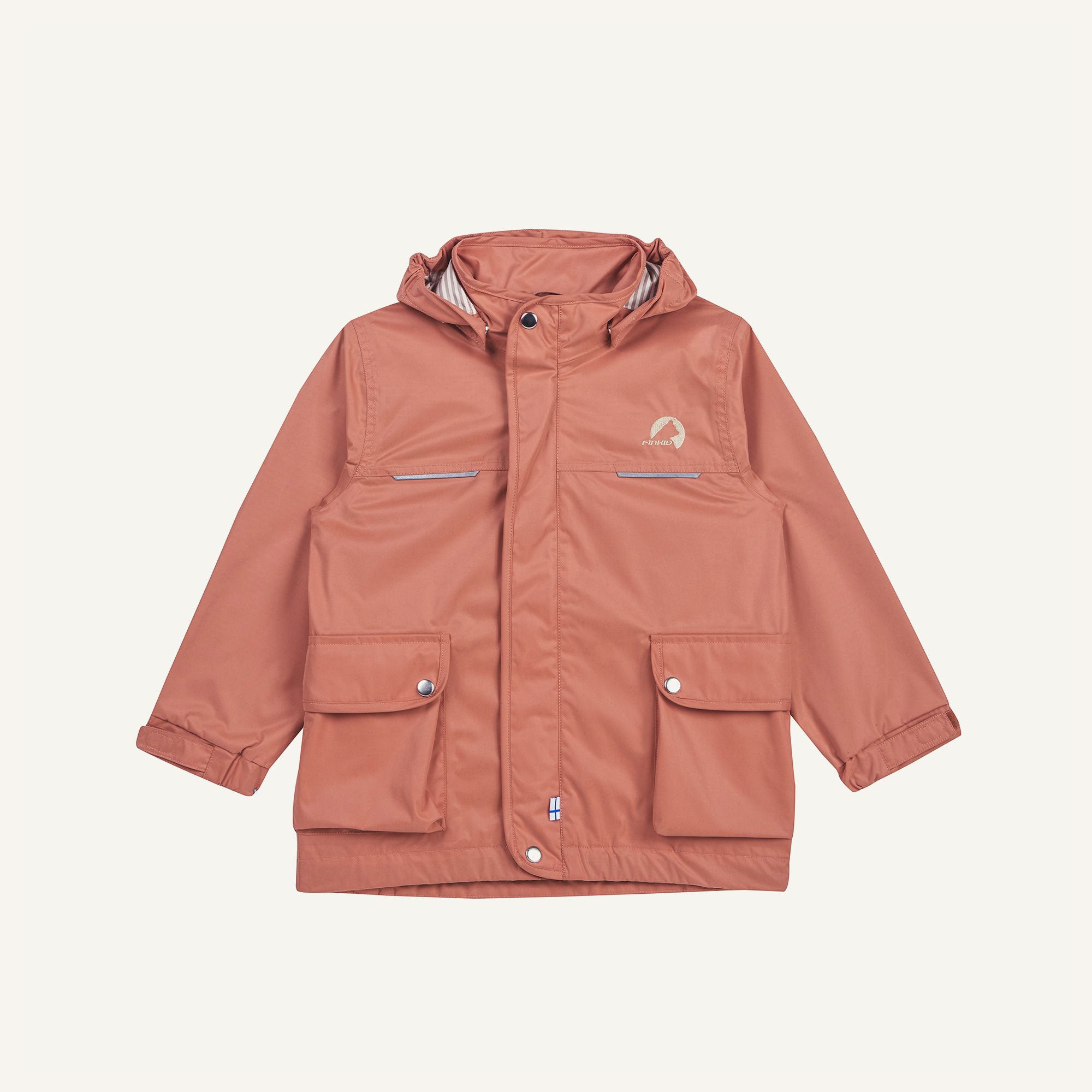 finkid-lokkimaa-kinder-outdoorparka-cinnamon-wasserdicht image 5