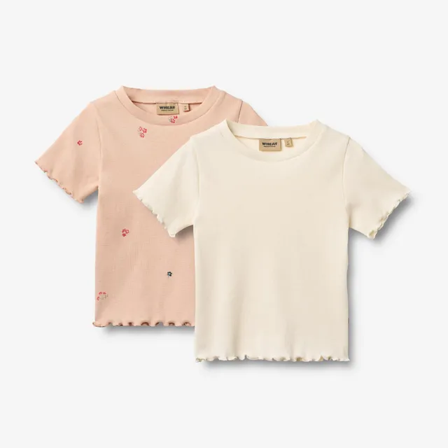 wheat-alicia-t-shirt-2er-set-rose-flowers-bio-baumwolle image 1