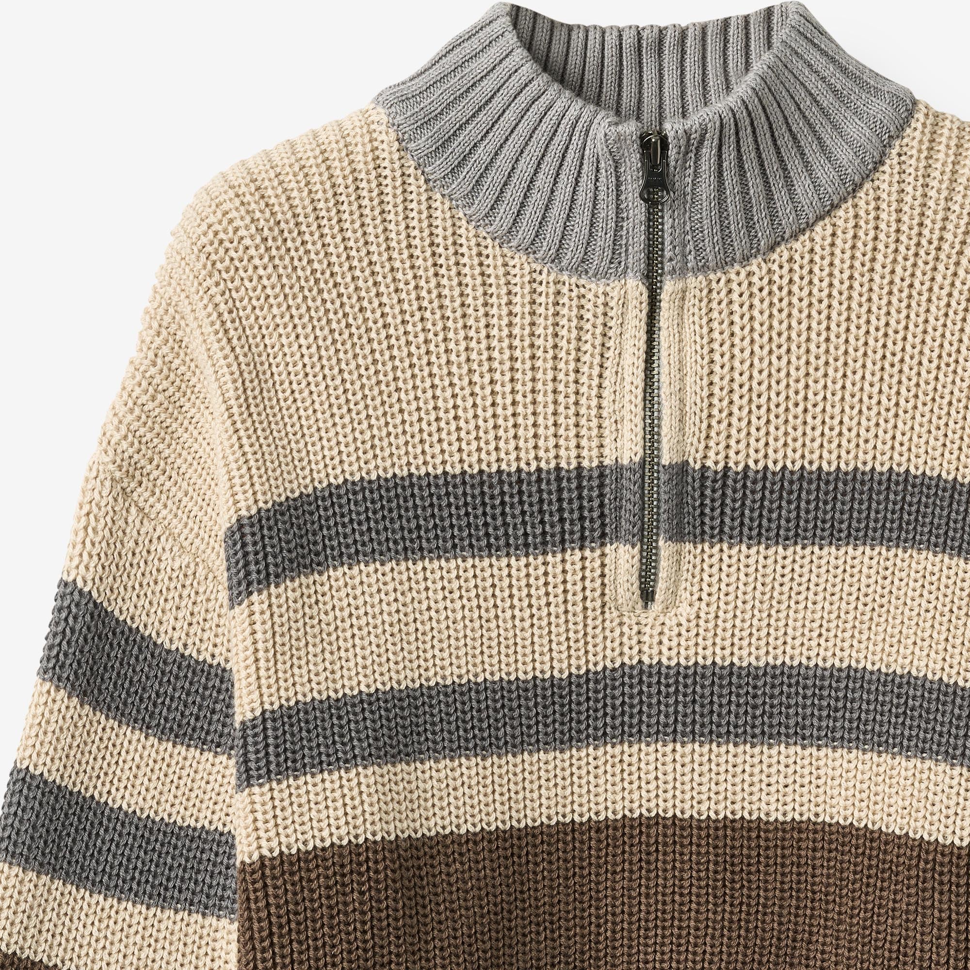 wheat-simo-half-zip-pullover-dry-wood-bio-strick image 3