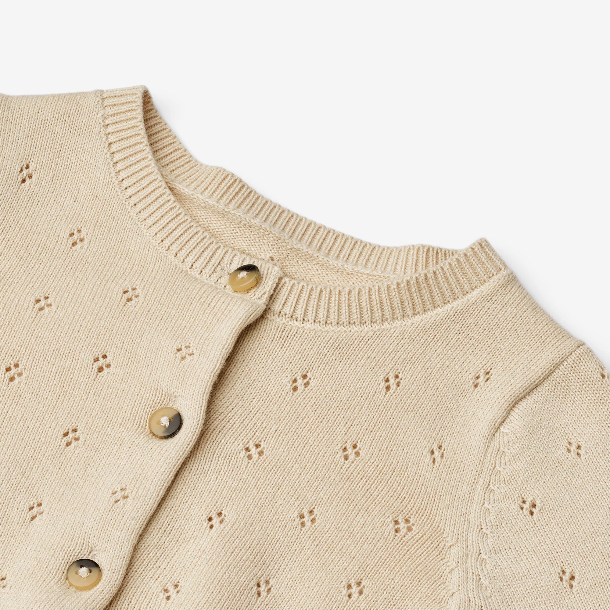 wheat-maia-baby-strickjacke-sandshell-bio-baumwolle image 4