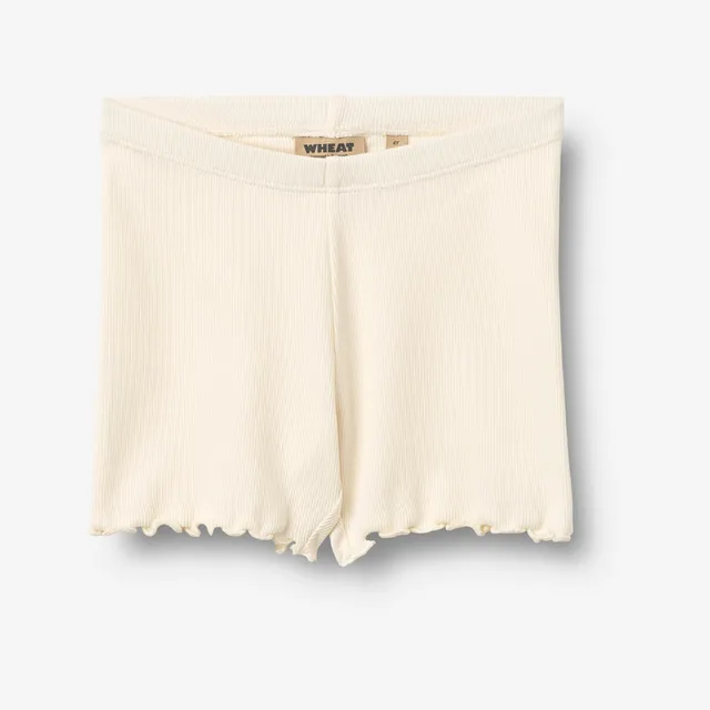 wheat-sine-rib-shorts-ivory-bio-baumwolle image 1