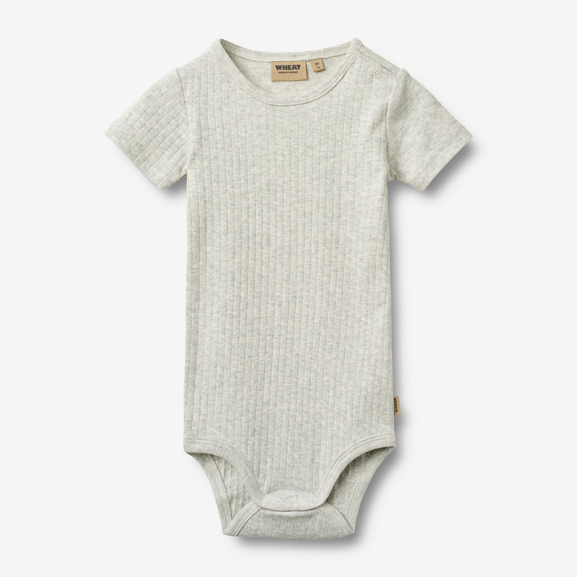 wheat-edvald-body-s-s-baby-melange-grey-bio-baumwolle image 1