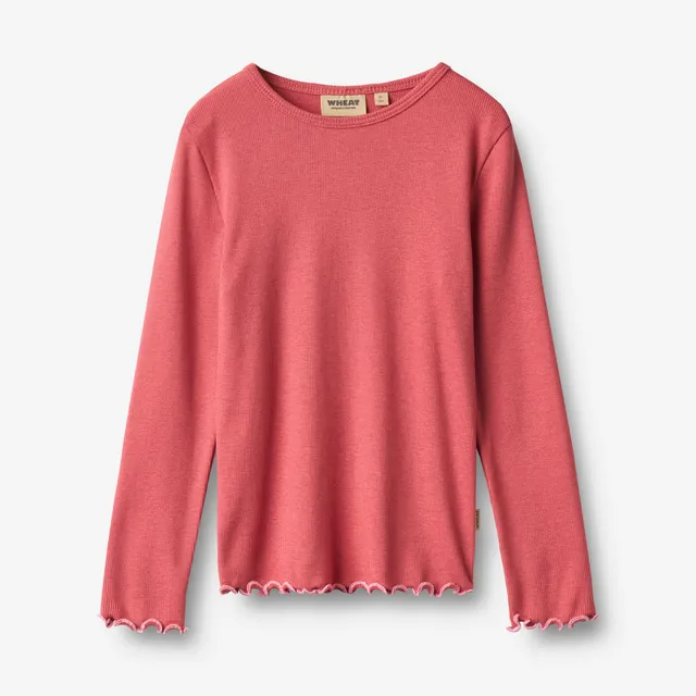 wheat-elsie-langarmshirt-raspberry-modal-mix image 1