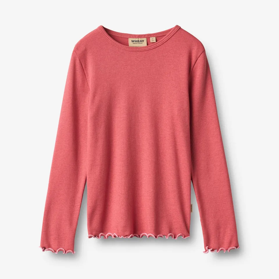 wheat-elsie-langarmshirt-raspberry-modal-mix image 1