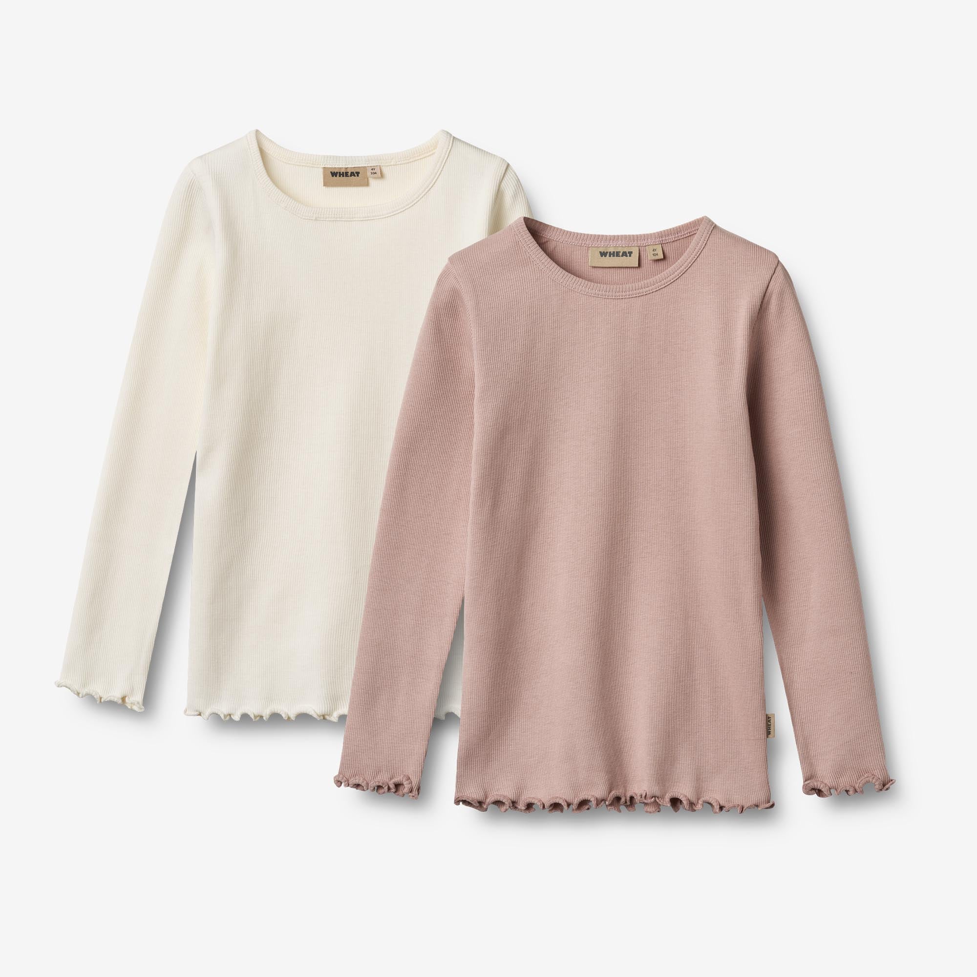 wheat-ida-rose-powder-langarmshirt-2er-pack-ripp-bio-98-152 image 1