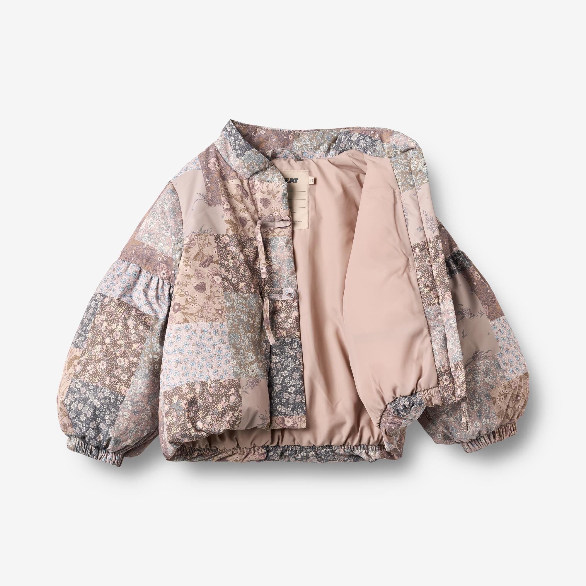 wheat-zallie-puffer-jacke-patchwork-flowers-wasserdicht image 6