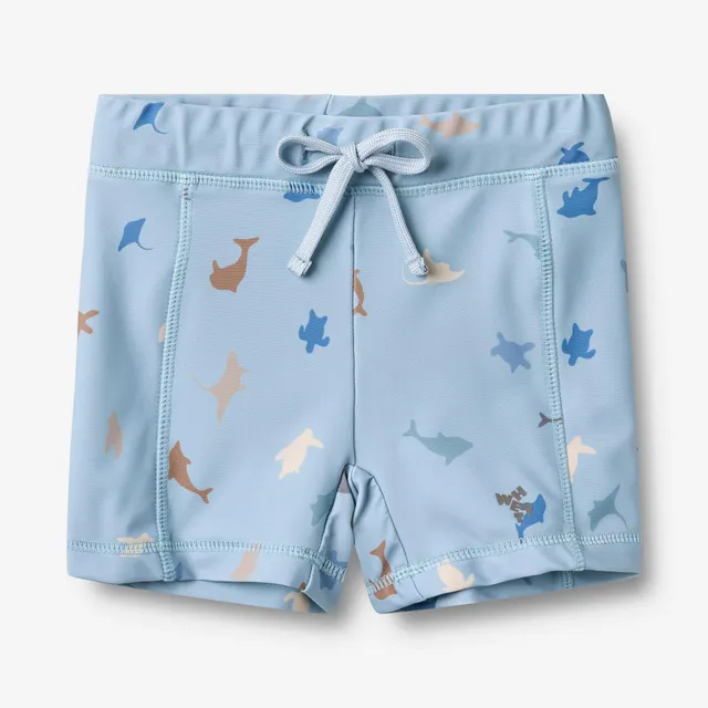 wheat-clothing-ulrik-badeshorts-soft-blue-sea-life-uv-recycled image 1