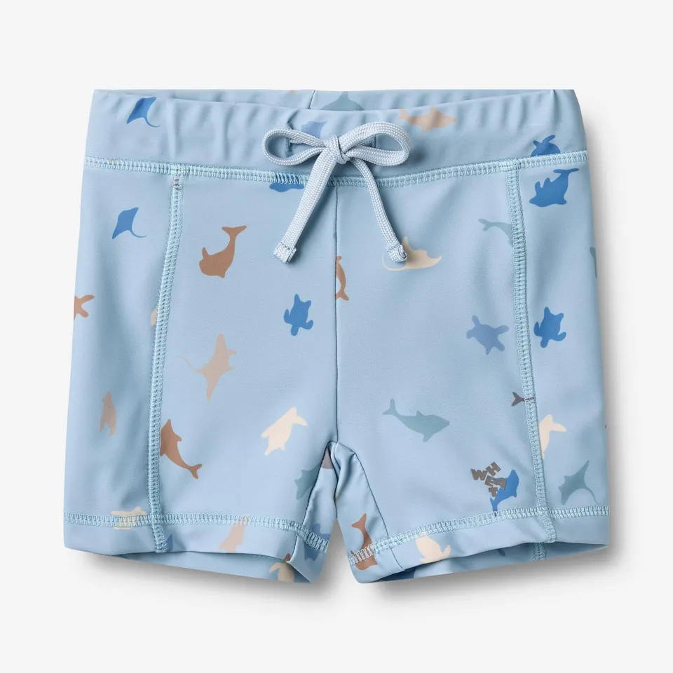 wheat-clothing-ulrik-badeshorts-soft-blue-sea-life-uv-recycled image 1