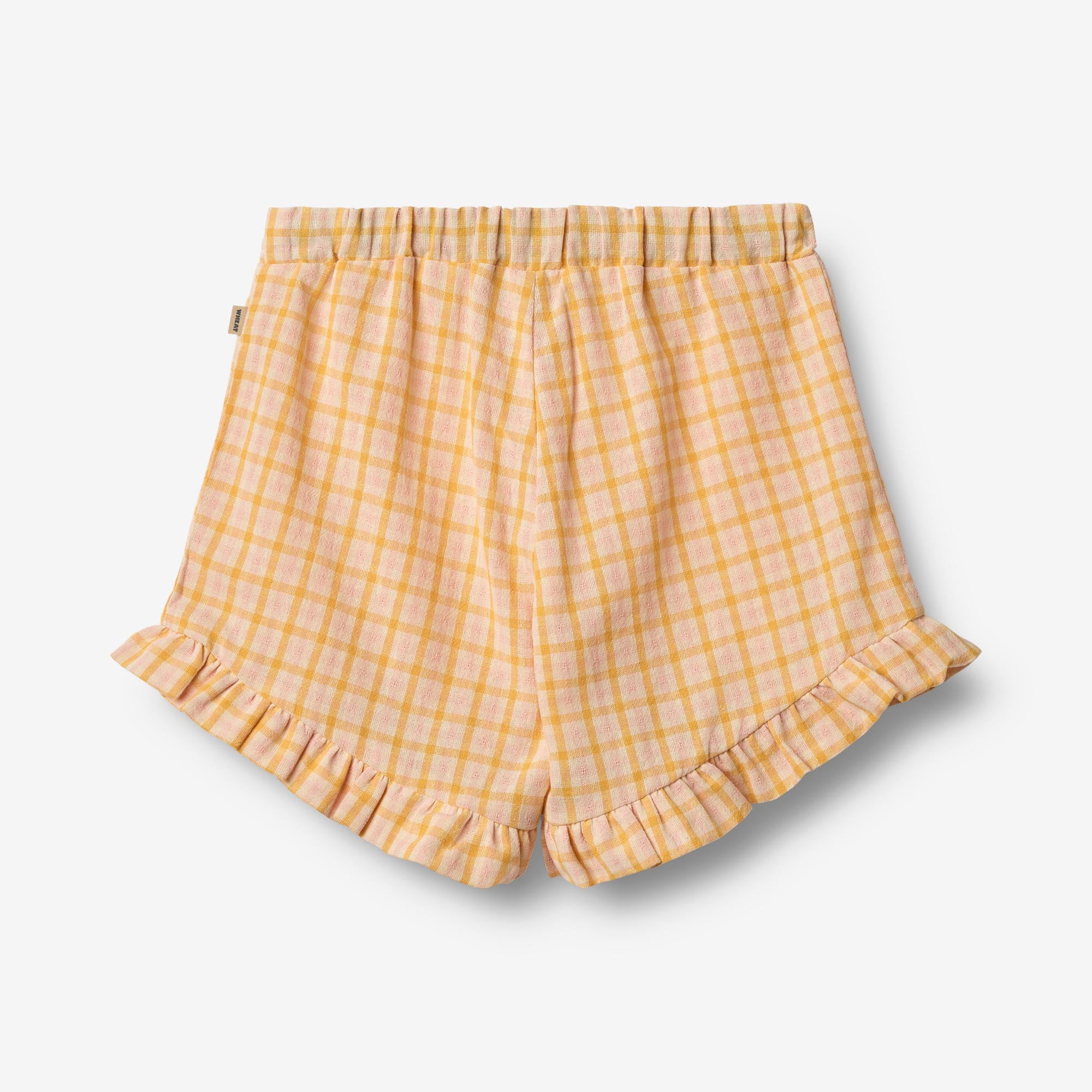 wheat-camille-shorts-yellow-check-bio-baumwolle-kariert image 3