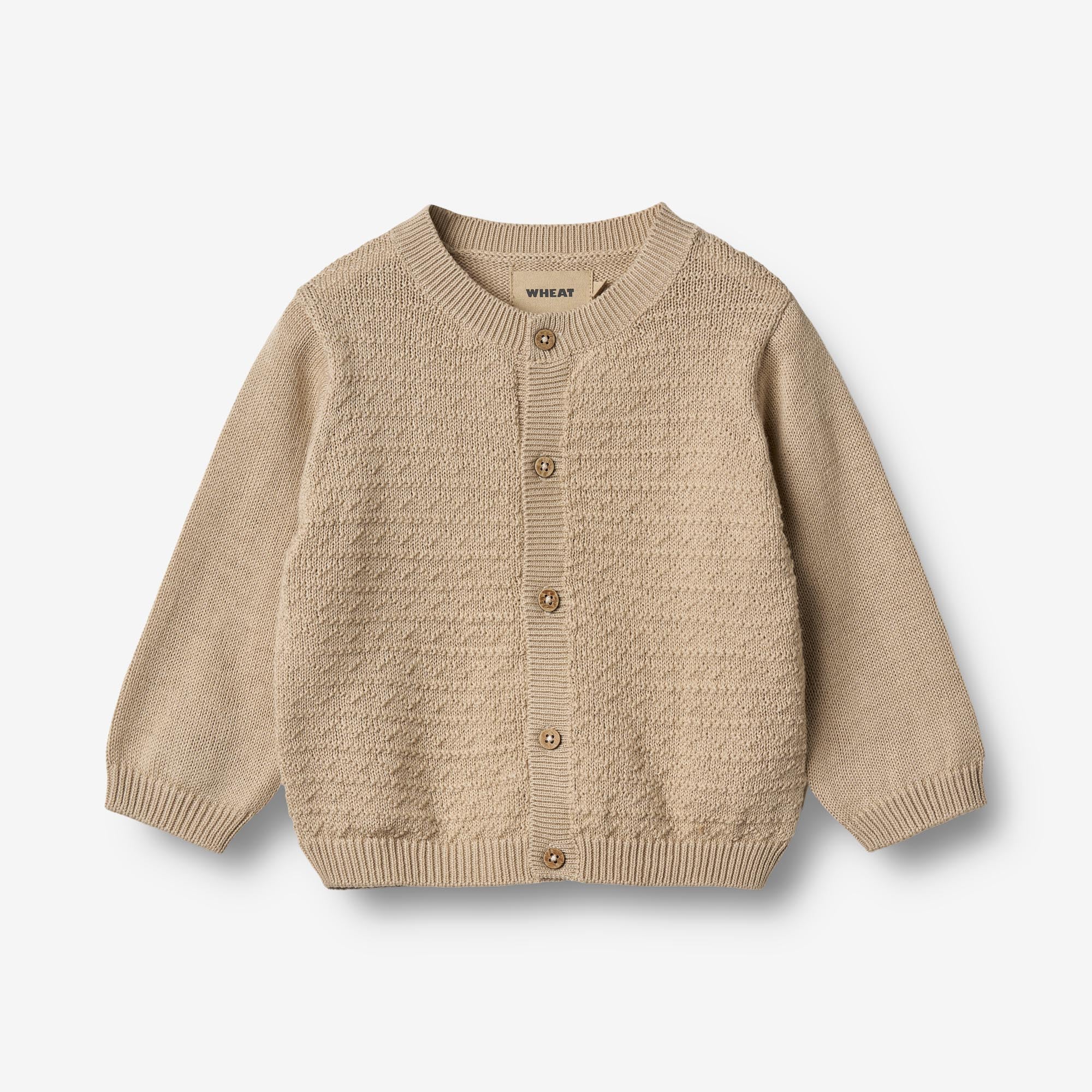 wheat-bj-rn-strickjacke-soft-sand-bio-baumwolle-baby image 1