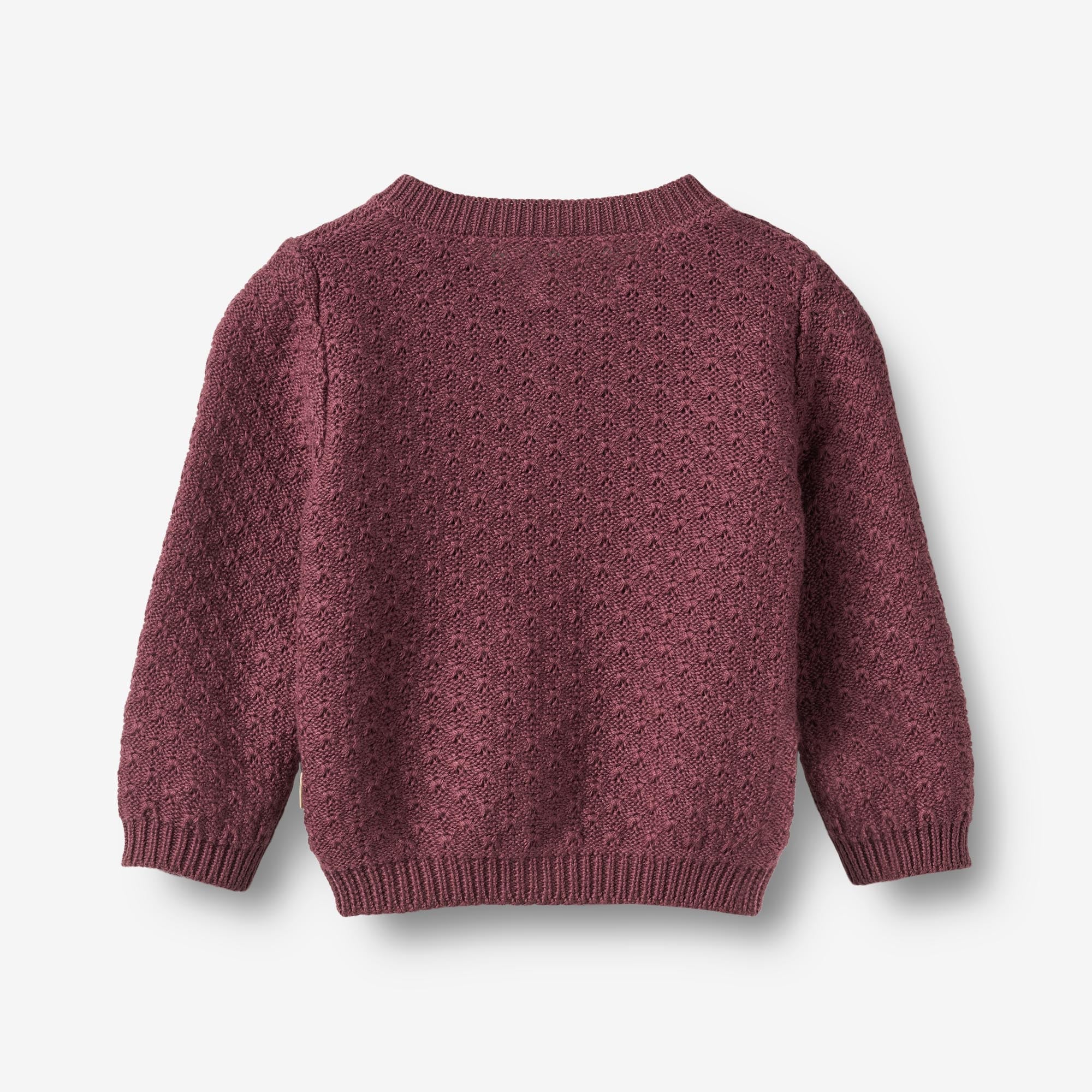 wheat-magnella-strickjacke-eggplant-bio-baumwolle image 2