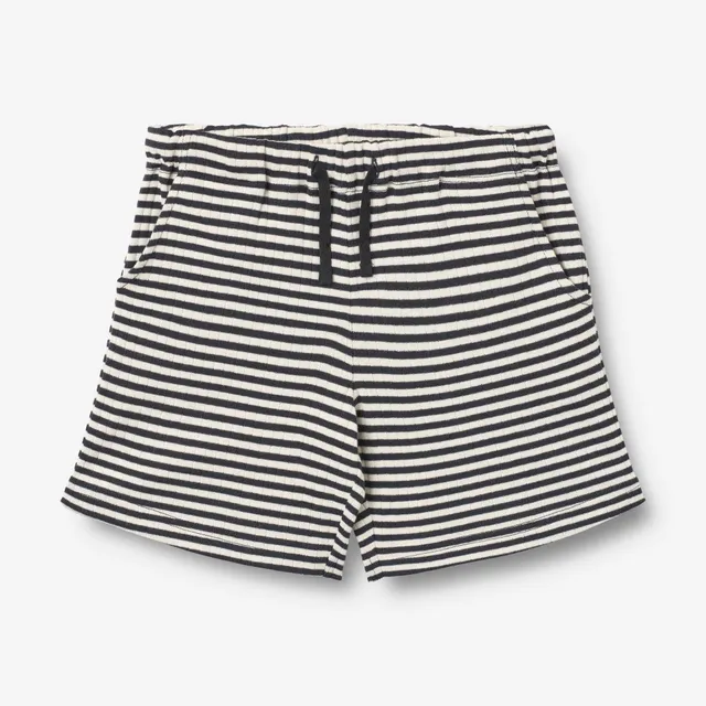 wheat-kalle-jersey-shorts-navy-rib-stripe-bio-baumwolle image 1