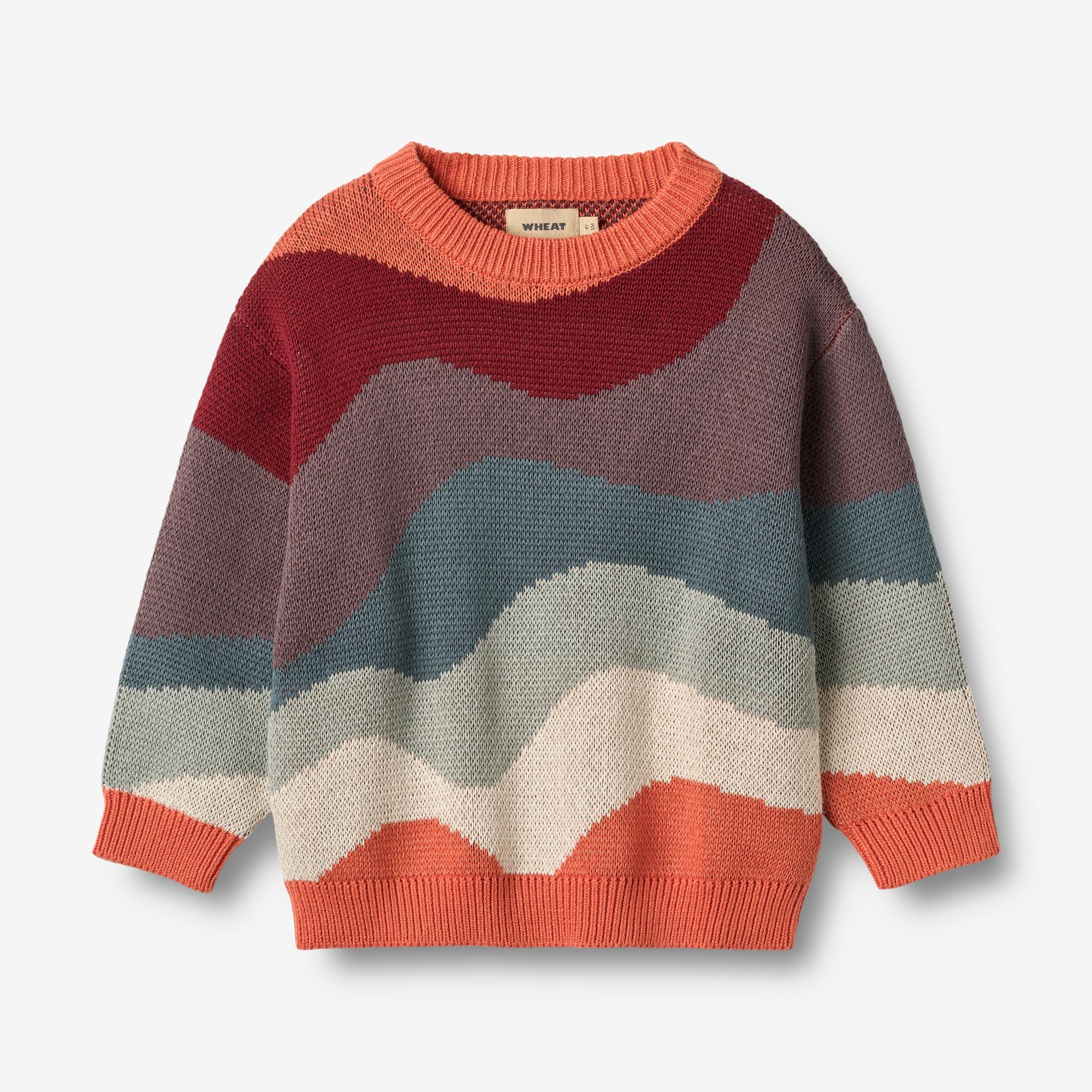 wheat-knud-jacquard-pullover-multi-bio-baumwolle image 1