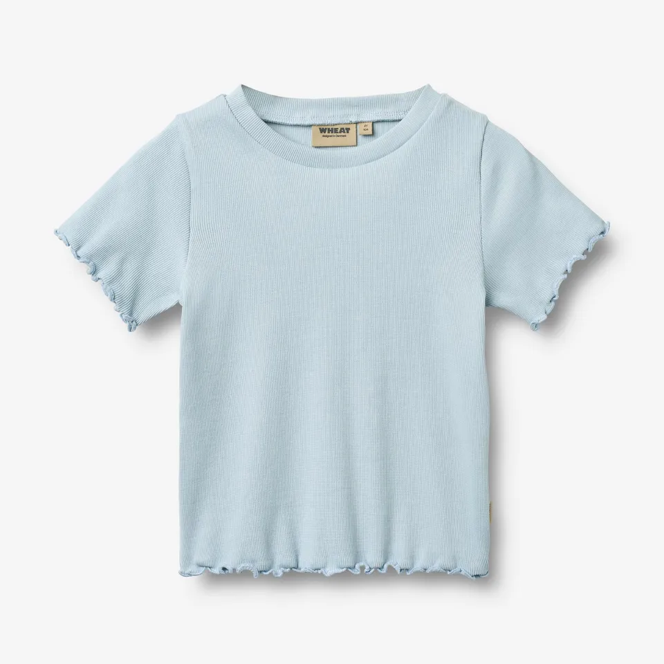 wheat-alicia-t-shirt-kurzarm-m-dchen-summer-sky-bio-baumwolle image 1