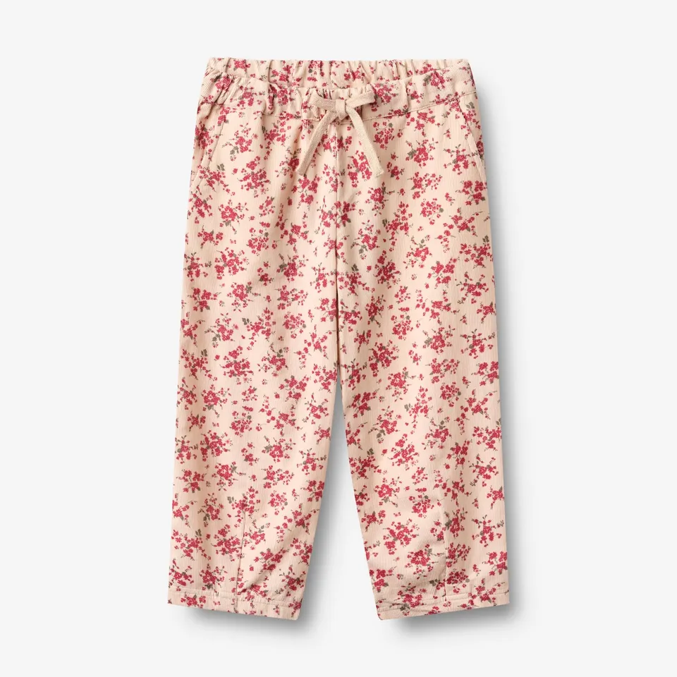 wheat-sasha-hose-almond-peach-flowers-bio-cord-gr-98-152 image 1